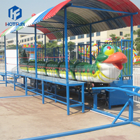 Manège portable sans fondation Wacky Worm Roller Coaster avec remorque