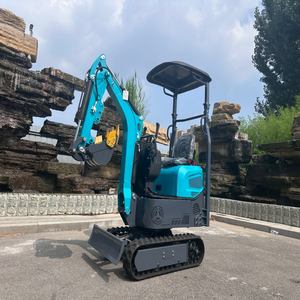 Escavadeira Compacta a <span class=keywords><strong>Diesel</strong></span>, <span class=keywords><strong>Mini</strong></span> Escavadora de 0,8 Toneladas, Garantia de 1 Ano, Operação com Teclas de Atalho para Uso em Fazendas, Jardins e Construções - Product Image 2