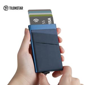 TILONSTAR TVC104 New Trend Slim Metal Aluminum Alloy Card Wallet RFID Blocking Bank Credit Card Holder for Men and Women - Product Image 4
