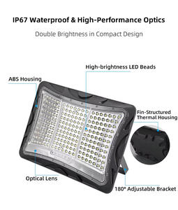 <span class=keywords><strong>Lampe</strong></span> Solaire LED Extérieure de 100W à 1000W avec Panneau Solaire Efficace <span class=keywords><strong>pour</strong></span> Jardin, Cour et Parking - Vente en Gros Usine Laihong - Product Image 2