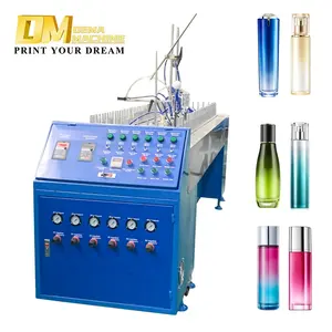 DM otomatik mini sprey boya kaplama makinesi hattı kozmetik ve parfüm cam plastik şişe ambalaj için