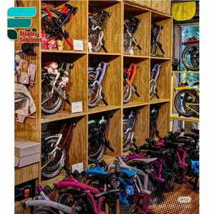 Cửa hàng xe đạp thiết kế bán lẻ Hiển thị lịch thi đấu gấp xe đạp lưu trữ giá tùy chỉnh bằng gỗ <span class=keywords><strong>cubby</strong></span> tủ trưng bày - Product Image 1