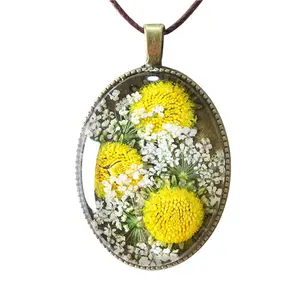 Ожерелье с подвеской-цветком, королева ханнеса, кружевной дизайн, собственный подарок
