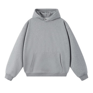 เสื้อฮู้ดโอเวอร์ไซส์เนื้อหนัก 360 กรัม สีพื้น สวมใส่สบายทรงหลวมสำหรับวัยรุ่น ผลิตในจีน - Product Image 3