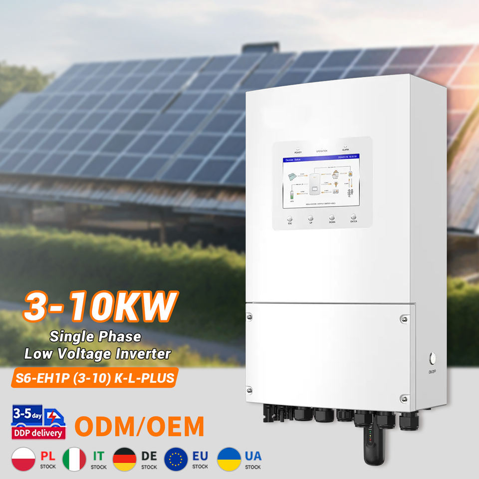 Solis S6-EH1P (3-10)K-L-PLUS Single Phase Low Voltage Hybrid Solar ...