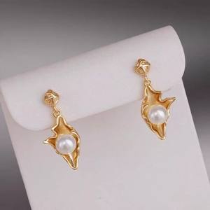 WENCHI 10979 Accesorios de Perlas DIY S925, Pendientes de Bola Hueca con Soporte, para Mujer, Disimuladores de Oreja, 5-6mm - Product Image 3