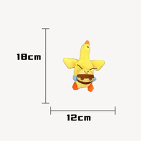 Mini peluche canard en peluche jouets porte-clés avec écrevisses tortues sac d'abeille pendentif à breloques anti-Stress jouets en peluche