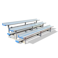 Banc de tribune portable en aluminium pour terrains de sport en plein air