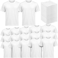 Sublimatie Casual T-shirts Blank Grijs 100% Polyester Gebreide Stof Patroon Korte Mouw Tee Anti-Kreuk Ademend S-XXL Bulk