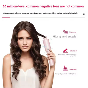 <span class=keywords><strong>Fer</strong></span> à <span class=keywords><strong>boucler</strong></span> automatique professionnel rose Tulip, rotatif, céramique ionique, 4 réglages de chaleur pour tous types de cheveux - Product Image 4