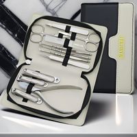 Coupe-ongles en acier inoxydable de haute qualité, kit de pédicure professionnel, kit de toilettage, ciseaux, limes, manucure et pédicure luxueux