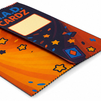 Pochette d'emballage pour cartes avec logo personnalisé, scellée à chaud, en plastique, pour cartes de jeu, pochette oreiller