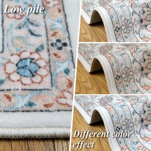 客厅重点地毯卧室婴儿房防滑软地毯蓝色印花地毯 - Product Image 2