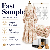 Fabricant de robes florales personnalisées, robe maxi d'été en viscose à fleurs, taille plus, décontractée, élégante, à manches longues, vêtements pour femmes
