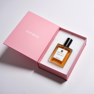 กล่องของขวัญน้ำหอมสุดหรูแบบกำหนดเองจากโรงงาน JoyBox กล่องบรรจุภัณฑ์สี่เหลี่ยมแบบแม่เหล็ก หุ้มด้วยกระดาษฟอยล์สีทอง สำหรับน้ำมันหอมระเหย - Product Image 1