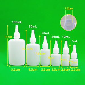 Nhựa keo chai 5ml 10ml 20ml 50ml 100ml Rỗng 502 nhanh keo dính chai với nắp vặn cho màn hình in ấn - Product Image 2