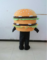Costumes de mascotte alimentaire unisexe personnalisés Blue Sky, personnage adulte en peluche Hamburger pour Thanksgiving, spectacles publicitaires en extérieur