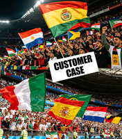 Drapeau de la Bolivie 3x5 pieds avec logo, impression personnalisée, bannière durable 100% polyester avec logo personnalisé, drapeaux de la Bolivie directement de l'usine