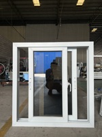 Fenêtre coulissante UPVC résistante aux impacts et au vent, verre thermiquement efficace, sur mesure, vente en gros directe, faible MOQ, pour la saison des ouragans des Bahamas