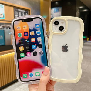 เคสโทรศัพท์มือถืออะคริลิคขอบหยักลายเกาหลีหลากสีแบบขายส่ง สำหรับ iPhone 17 16 15 14 pro max xs xr mini plus - Product Image 4