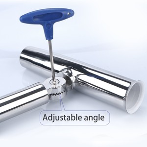 Soporte para cañas de pescar de acero inoxidable, tipo equipo para cañas de barco, para cañas de pescar - Product Image 3