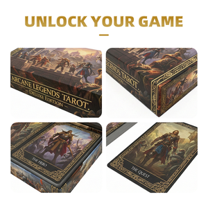 Papel Ecológico con Laminación Brillante FSC y Grabado en Relieve con Lámina Dorada Personalizada para Proyectos de Financiación Colectiva de Guías Espirituales y Cartas del <span class=keywords><strong>Tarot</strong></span> - Product Image 2