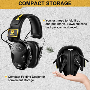 Casque de tir électronique tactique extérieur pistolet Anti-bruit casque Impact amplification du son <span class=keywords><strong>protecteur</strong></span> <span class=keywords><strong>auditif</strong></span> avec étui - Product Image 5