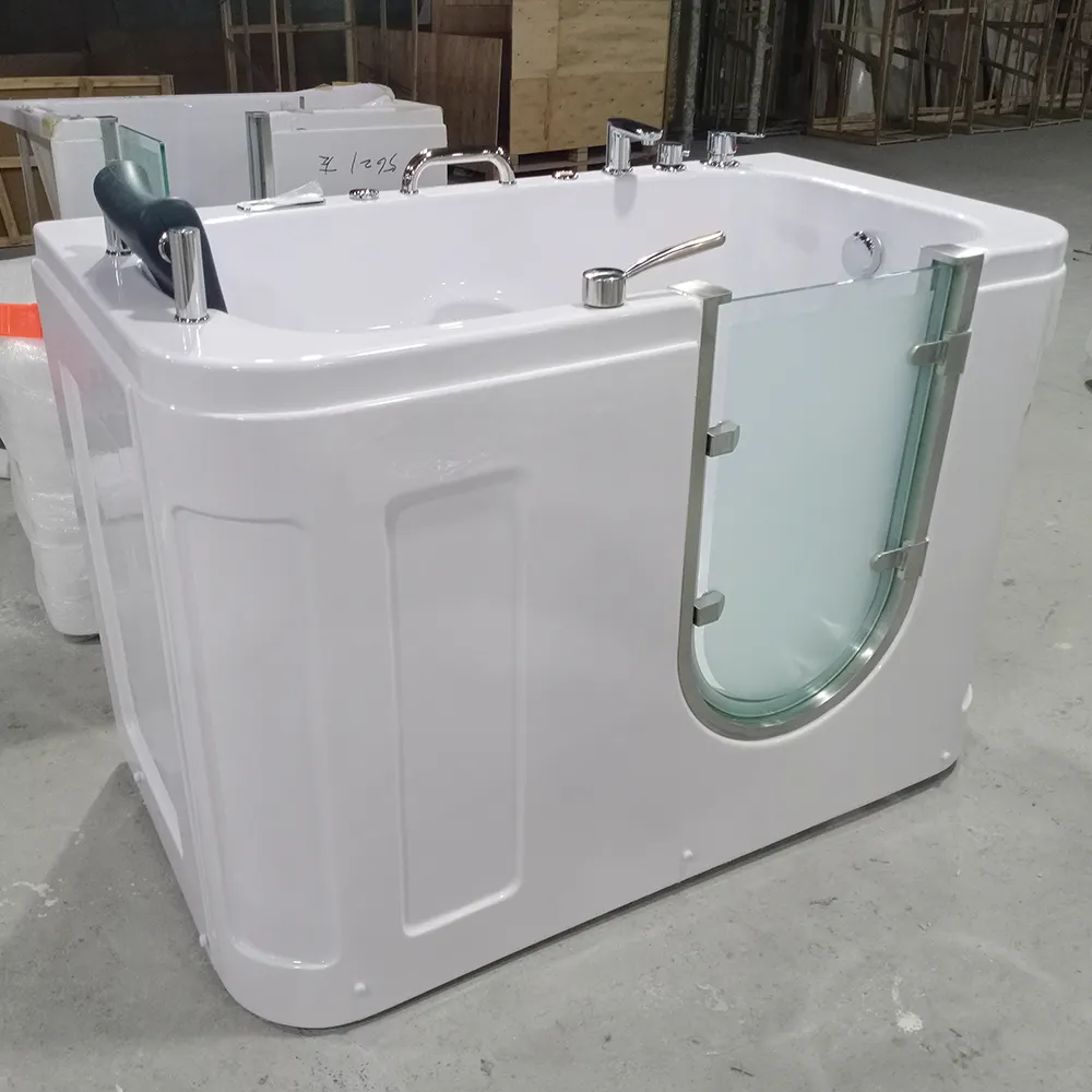 for old and disabled people with door walk in tub bath shower combo bathtub