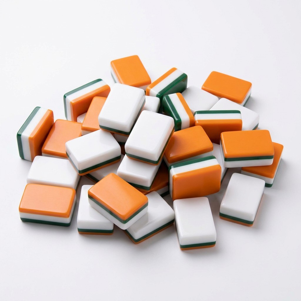 Solara Mahjong Tiles-Red