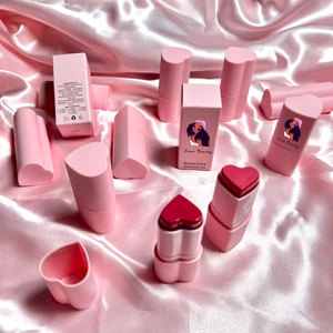 Tinte Labial <span class=keywords><strong>y</strong></span> Rubor en Barra Hidratante Vegano de Marca Blanca, Suave <span class=keywords><strong>y</strong></span> Ligero, con Tinte de Rosa, para Piel Clara, para Uso Facial - Product Image 1