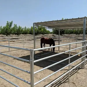 12 Ft Portable Heavy Duty Galvanized Metal <strong>Round</strong> <strong>Pen</strong> Cattle Corral Livestock Farm Horse Yard Fence <strong>Panels</strong> - Product Image 1