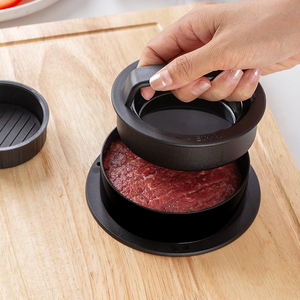 Prensa para hamburguesas, máquina para hacer hamburguesas, prensa para hamburguesas 3 en 1, molde antiadherente para carne, verduras, hamburguesas, utensilios de cocina para hacer hamburguesas - Product Image 2