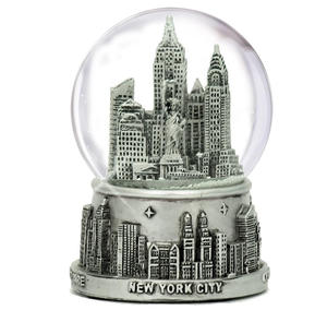 Globe à <span class=keywords><strong>neige</strong></span> en résine de haute qualité en gros, souvenir de la skyline de New York, figurine de la Liberté, feuille de pomme, globe à <span class=keywords><strong>neige</strong></span> de New York - Product Image 3