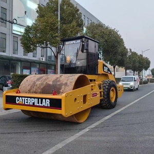 Rouleau compacteur Caterpillar CS683E d'occasion de 20 tonnes, rouleau compacteur vibrant Cat CS683E à vendre - Product Image 4