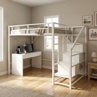 Lit superposé capsule moderne en métal pour adultes, idéal pour hôtels, appartements, maisons d'hôtes et écoles, gain de place, pour salon