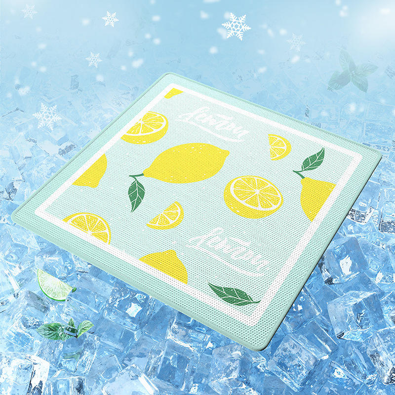 Tapis pour animaux de compagnie en soie glacée - Licorne