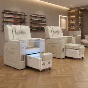 Modern Luxury Hot Sale Pedicure Massage Chairs Foot Spa OEM Adjustable Color Vibration for Nail Salon - Product Image 1