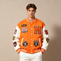 Fournisseur Vérifié par le Fabricant – Blouson Universitaire Personnalisé avec Logo – Blouson Letterman 2026 en Laine Premium et Manches en Cuir – Vente en Gros