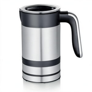 <span class=keywords><strong>SEVERIN</strong></span> <span class=keywords><strong>Mousseur</strong></span> à <span class=keywords><strong>lait</strong></span> électrique entièrement automatique avec revêtement antiadhésif, pour mousse froide ou chaude, en acier inoxydable brossé/noir mat, 200 ml - Product Image 1