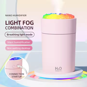 USB Nemlendirici 7 Renkli Işık Hava Temizleyici Masaüstü Aromaterapi Esansiyel Yağ Simülasyonu Ateş Alevi Aroma Difüzörü Nemlendirici - Product Image 3