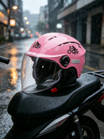 Casque de moto certifié 3C en ABS avec système de ventilation et lentille HD