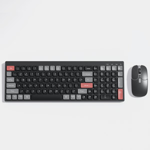 ओम फैक्टरी कॉम्पैक्ट डिजाइन 105 कुंजी पूर्ण आकार वायरलेस बैकलिट कीबोर्ड और माउस कॉम्बो 2.4 जी + bt5.0 दोहरी मोड कार्यालय कंप्यूटर - Product Image 1