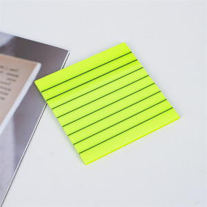 In-Stock Portable Small Fresh Planner Sticky Notes Students <strong>Colorful</strong> Pet Loose-Leaf <strong>Index</strong> <strong>Tabs</strong> Reusable Solid Self-Adhesive Memo - Product Image 1