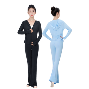 Conjunto de Yoga de 2 Piezas para Niñas, Leggings de Spandex y Chaqueta con Capucha, Trajes Deportivos para Adolescentes, Daydance - Product Image 4