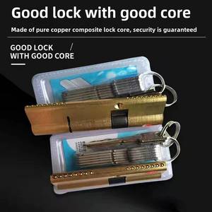 Cylindres de serrure de porte <span class=keywords><strong>Euro</strong></span> de sécurité à 16 broches avec noyau de serrure de porte à clé en 2 pièces - Product Image 5