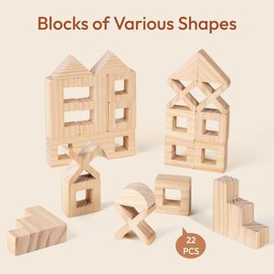 36 шт., набор деревянных строительных блоков - Product Image 2
