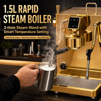 Machine à expresso semi-automatique à profil de pression personnalisable pour la vente en gros, fabriquée par l'usine de cafetières de Shunde - Fournisseur de marques OEM