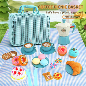 <b>Pretend</b> <b>Play</b> Food Tea Party Set for Toddlers 2-7 Girls Birthday Gift <b>Pretend</b> <b>Play</b> Food Picnic Outdoor Toys Kids - Product Image 2