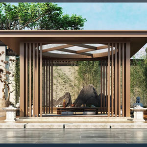 Pavillon de jardin en fer forgé de style européen, abri décoratif extérieur pour villa, parc et lieu de mariage - Product Image 5