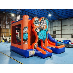Château gonflable pour enfants <span class=keywords><strong>Happy</strong></span> Hip <span class=keywords><strong>Hop</strong></span> avec toboggan, pour événements et fêtes en plein air - Product Image 2